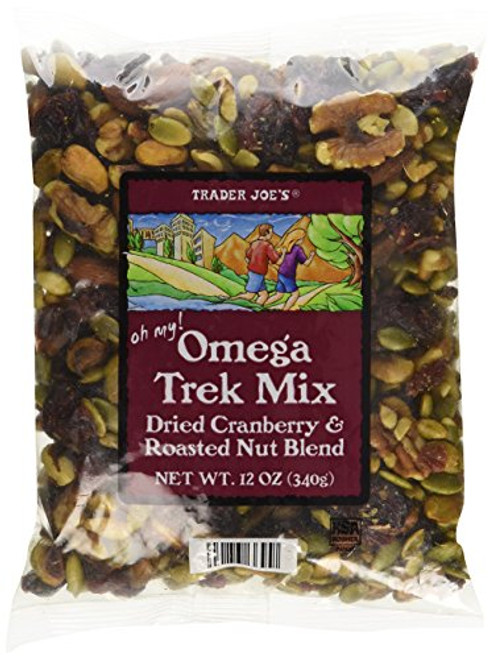 Trader Joe's Omega Trek Mix with Fortified Cranberries (12 oz) - PACK OF 2 Trader Joe's Omega Trek Mix with Fortified Cranberries (12 oz) - PACK OF 2