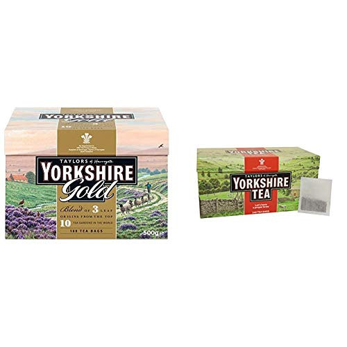 Taylors of Harrogate Yorkshire Gold, 160 Teabags  and  Yorkshire Red, 240 Teabags