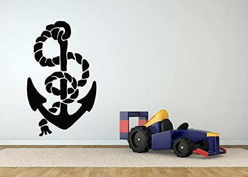 Wall Sticker Anchor Nautical Theme Marina Ocean Sea Boys Room Vinyl Mural Decal Art Decor SA3710