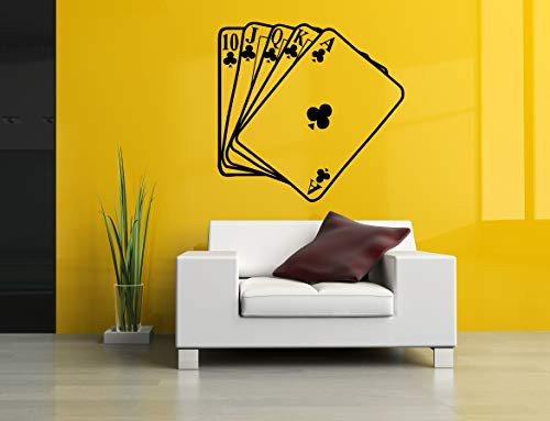 Playing Cards Flash Royal Poker Game Wall Vinyl Sticker Car Mural Decal Art Decor LP5691 Playing Cards Flash Royal Poker Game Wall Vinyl Sticker Car Mural Decal Art Decor LP5691