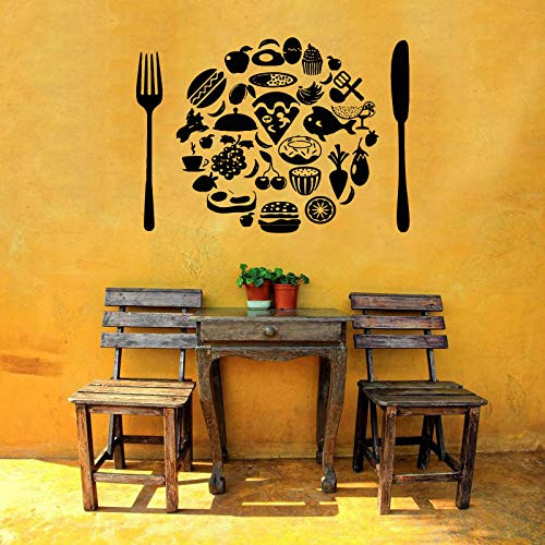 Food Restaurant Fork Knife Logo Emblem Sign Wall Vinyl Sticker Car Mural Decal Art Decor LP4211 Food Restaurant Fork Knife Logo Emblem Sign Wall Vinyl Sticker Car Mural Decal Art Decor LP4211