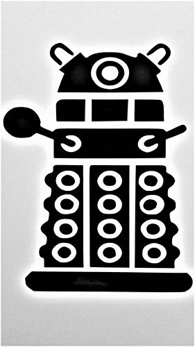 Doctor Who Inspired Dalek Daleks Vinyl Decal Sticker|BLACK|Cars Trucks Vans SUV Laptops Wall Art|5.5" X 4.25"|CGS718