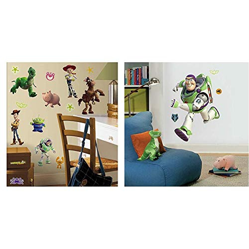 RoomMates Toy Story 3 Glow in The Dark  and  Toy Story Buzz Peel and Stick Wall Decals