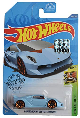 DieCast Hotwheels -Lambor-ghini Sesto Elemento-, 2020 Factory Sealed Sticker/ Ship in Protector case
