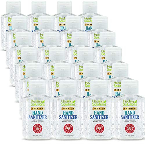 Hand Sanitizer Gel (24 Pack - Mini 2 oz Bottle) - 75 percent Alcohol - Kills 99.99 percent of Germs - Small 2oz Bulk Travel Size Individual Personal Pocket 2 Ounce Bottles Hand Sanitizer Gel (24 Pack - Mini 2 oz Bottle) - 75 percent Alcohol - Kills 99.99 percent of Germs - Small 2oz Bulk Travel Size Individual Personal Pocket 2 Ounce Bottles