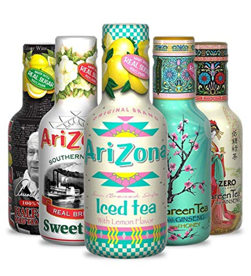 Arizona Premium Tea Variety Pack in 16.9 Ounce Bottles, Lemon Tea (3), Green Tea (3), Sweet Tea (2), Arnold Palmer (2), Diet Green Tea (2) - Pack of 12 Arizona Premium Tea Variety Pack in 16.9 Ounce Bottles, Lemon Tea (3), Green Tea (3), Sweet Tea (2), Arnold Palmer (2), Diet Green Tea (2) - Pack of 12