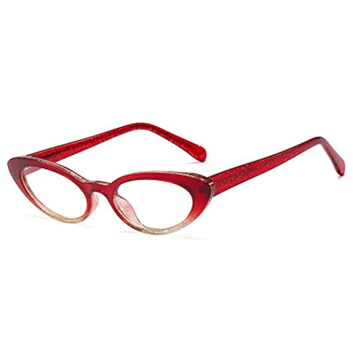 PLMOKN Blue Light Blocking Glasses, Computer Reading/Gaming/TV/Phones Glasses for Women Men,Anti Eyestrain  and  UV Glare, Red