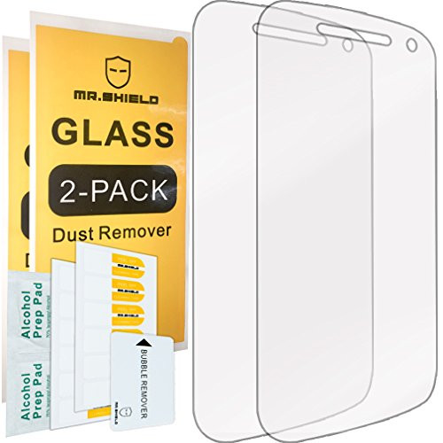 -2-PACK--Mr.Shield For Moto (Motorola) E 2nd Generation (2015 Version) -Tempered Glass- Screen Protector with Lifetime Replacement