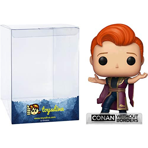 Funko Conan O'Brien (GameStop Exclusive): Conan Without Borders x POP Vinyl Figure  and  1 POP Compatible PET Plastic Graphical Protector Bundle - 024 / 34930 - B-