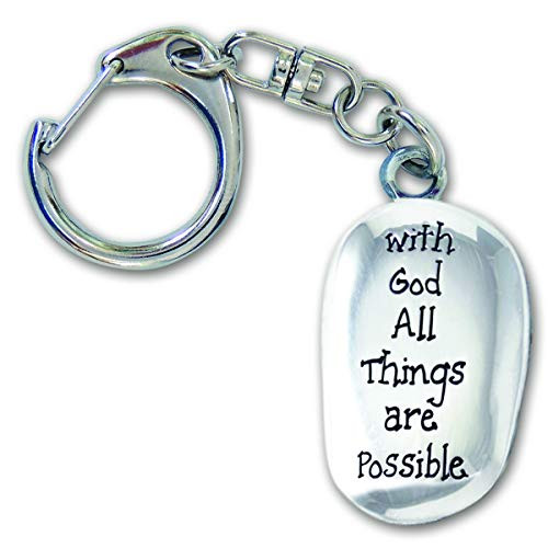 Cathedral Art with God Thumbstone Key Ring One Size Multi