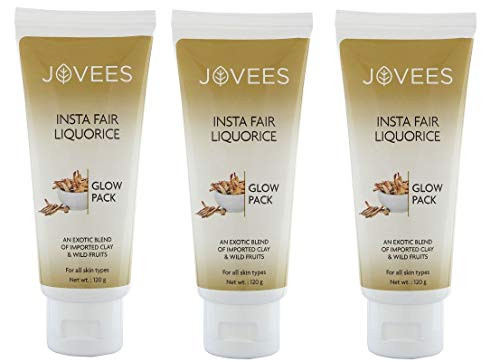 Jovees Insta Fair Liquorice Glow Pack 120gm (pack of 3)