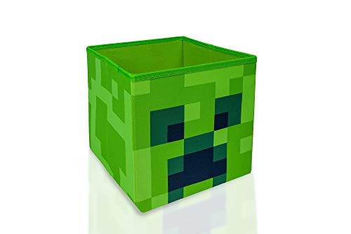 Minecraft Creeper Storage Cube Organizer Storage Cube - Creeper from Cubbies Storage Cubes - Organization Cubes - 10-Inch Square Bin