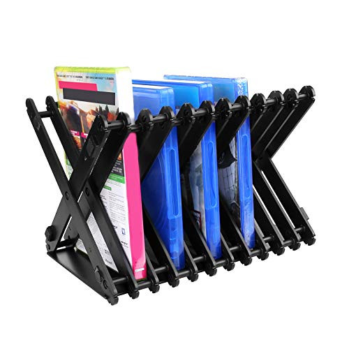 Storage Rack Compatible for PS5 Game Discs Foldable Storage Bracket Discs Organizer