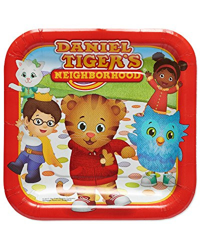 American Greetings Daniel Tiger Paper Dessert Plates, 8-Count