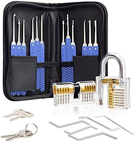 Multitool Set - Stainless Steel, Training Kit, Specially Designed, Multifunctional use, Professional 17 PCS (Blue) (Blue)