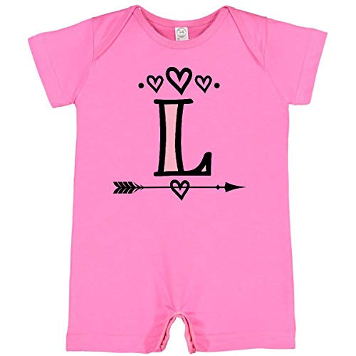 inktastic Letter L Monogram Tribal Arrow Infant Romper 6 Months Raspberry 34359