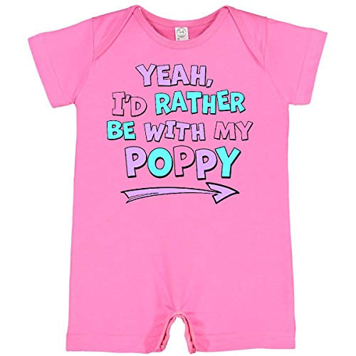 inktastic Yeah I'd Rather Be with My Infant Romper 24 Months Raspberry 372e4