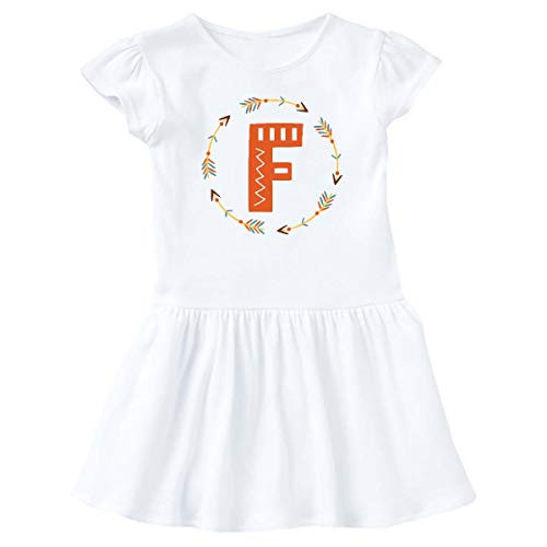 inktastic Monogram Letter F Tribal Arrow Infant Dress 6 Months White 3abec