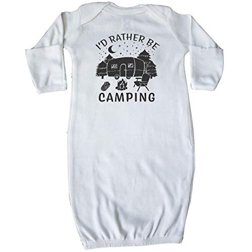 inktastic I'd Rather Be Camping Newborn Layette White 3b5a7