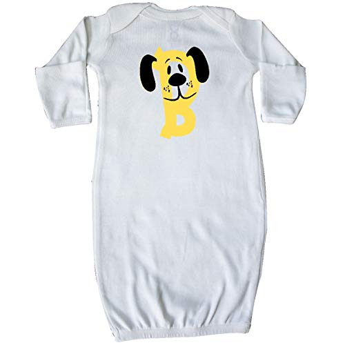 inktastic Cute B Monogram Doggie Newborn Layette White 3c8d1