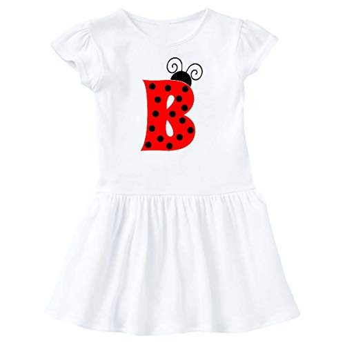 inktastic Cute Lady Bug Initial B Infant Dress 6 Months White 3ca91
