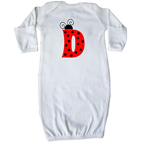 inktastic Cute Lady Bug Initial D Newborn Layette White 3ca93