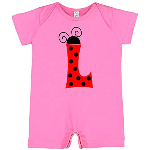 inktastic Cute Lady Bug Initial L Infant Romper 6 Months Raspberry 3ca9b