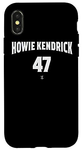 iPhone X/XS Howie Kendrick Warp Number Gameday Case