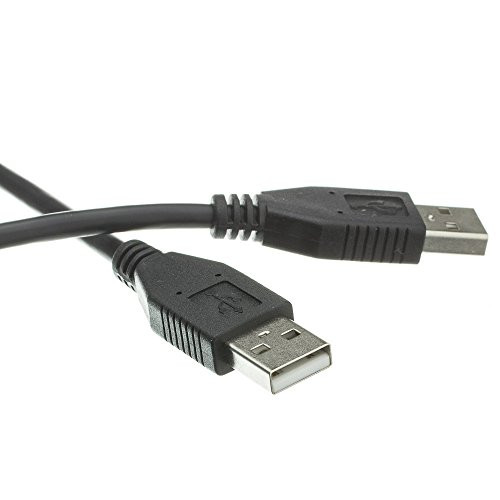 GadKo USB 2.0 Type A Male to Type A Male Cable, Black, 6 foot