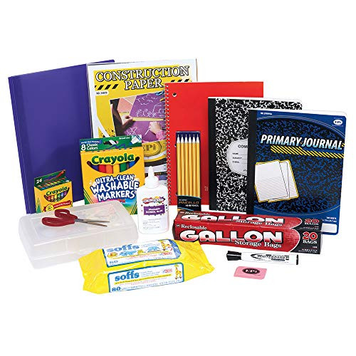 Essential School Supply Kit for Kindergarten and First Grade Students