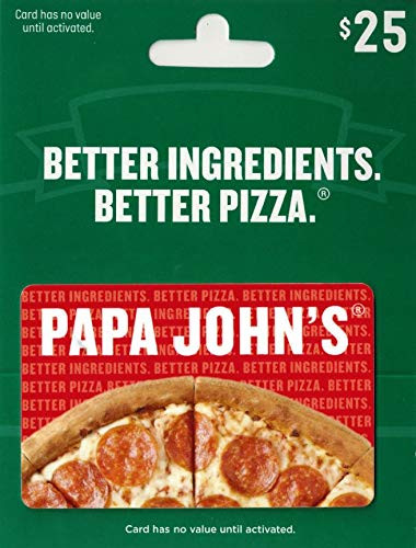 Papa John's Pizza 25 Gift Card
