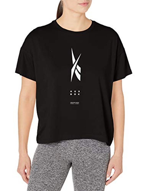 Reebok Training Supply Edgeworks Short Sleeve Shirt, Black, L Reebok Training Supply Edgeworks Short Sleeve Shirt, Black, L