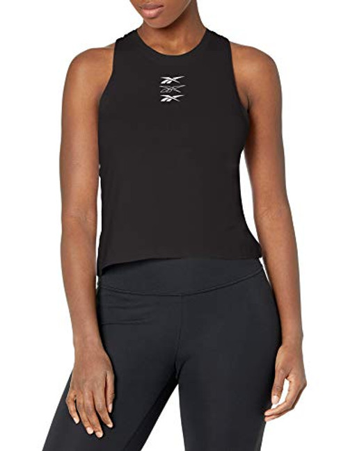 Reebok Training Essentials Graphic Tank Top, Black, L