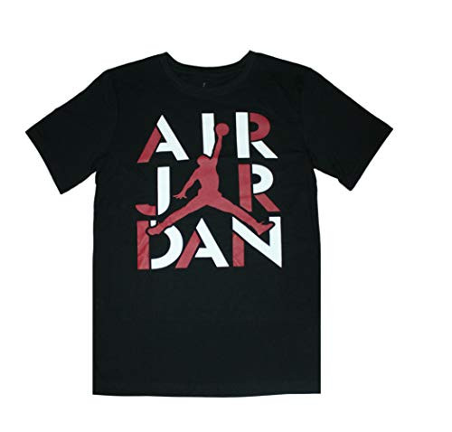 Nike Jordan Air Big Boys Youth 8-20 Jumpman Shirts Medium Black