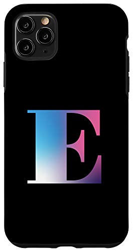 iPhone 11 Pro Max Gradient Monogram Capital Letter E Case