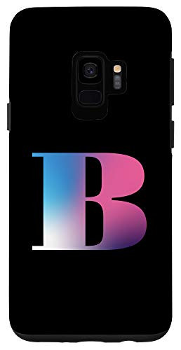 Galaxy S9 Gradient Monogram Capital Letter B Case