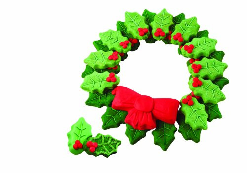 Wilton Nonstick Holly Wreath Shaped Cookie Pan Wilton Nonstick Holly Wreath Shaped Cookie Pan