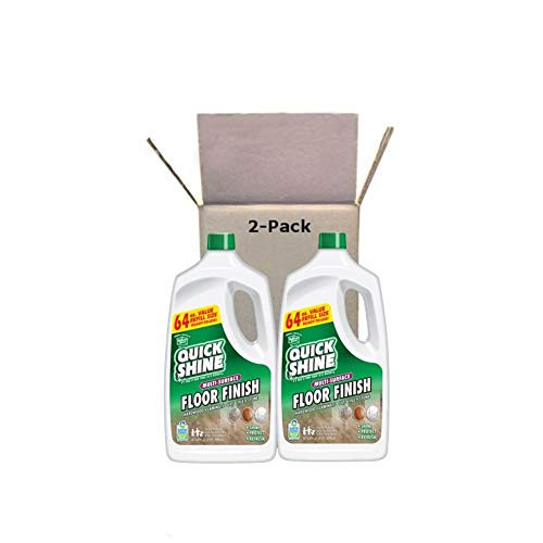 Quick Shine Multi-Surface Floor Finish and Polish, 64 oz. Refill Bottles, 2 Pack