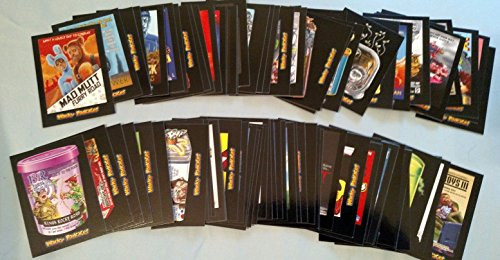 2018 Wacky Packages Go to The Movies Complete Set of 90 Sticker Cards Plus Wrapper.