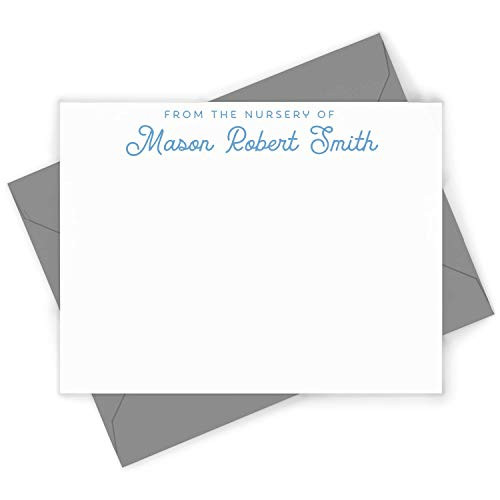 OLD SCHOOL FLAT - Custom Professional Mens Womens Simple Gift Stationery/Stationary Notecard And Envelope Set