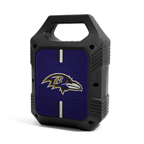 NFL Baltimore Ravens ShockBox XL Wireless Bluetooth Speaker, Team Color