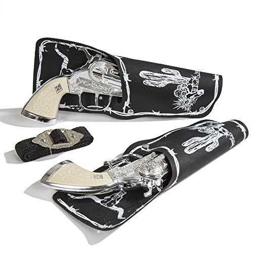 PARRIS CLASSIC QUALITY TOYS EST. 1936 Scout Double Pistol  and  Holster Set, Shoots Roll Caps, Boxed