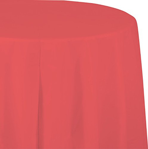 Creative Converting 703146 Tablecover Tableware items 82" Coral Creative Converting 703146 Tablecover Tableware items 82" Coral