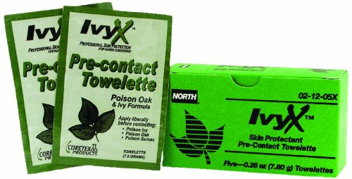 North by Honeywell 021205X IvyX Pre-Contact Towelettes, 5 per unit