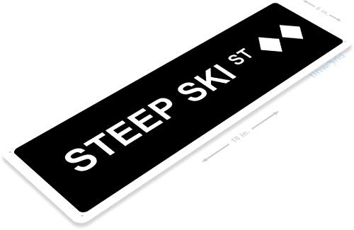 Tinworld TIN Sign B942 Steep Ski St Ski Slopes Metal Sign Lift Lodge Resort Expert Only Street Metal Sign 6" x 18" Tinworld TIN Sign B942 Steep Ski St Ski Slopes Metal Sign Lift Lodge Resort Expert Only Street Metal Sign 6" x 18"