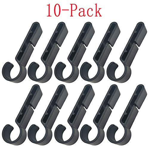 Helmet Clips for Headlamp,Headlamp Hook,hard hat Light Clip,Helmet Clip,Hard Hat Accessory Easily Mount Headlamp on Narrow-Edged Helmet (Pack of 10)