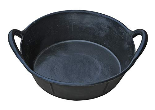Little Giant Rubber Utility Pan Durable  and  Versatile Rubber Pan (3 Gallon) (Item No. DF3D)