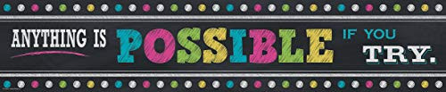 Teacher Created Resources Chalkboard Bright's Anything is Possible Banner (5840)