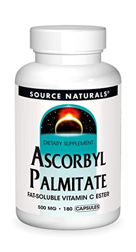 Source Naturals Ascorbyl Palmitate 500mg Fat-Soluble Vitamin C Ester Supplement - 180 Capsules