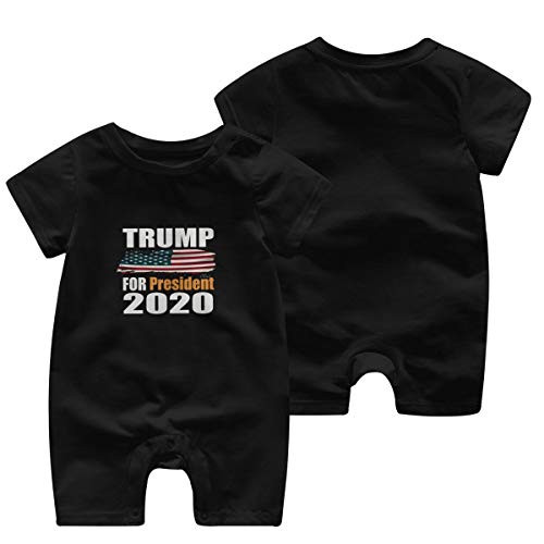 YANFAYUDIAN Trump for President 2020 Keep America Great Baby Short Sleeve Jumpsuit Baby Short Shirt Baby Romper Black YANFAYUDIAN Trump for President 2020 Keep America Great Baby Short Sleeve Jumpsuit Baby Short Shirt Baby Romper Black